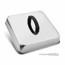 Leonyo 8.2 Inch Square Cheese Melting Dome, Heavy Duty Silver, Black. Fixed Price $18.98.