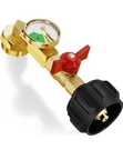 Safety QCC1 Propane Refill Elbow Adapter With Tank Gauge Control Valve. Fixed Price $15.00.