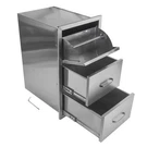 Stainless Steel Pull-out Cabinet, Outdoor Kitchen Drawer For Bbq Grill Station. Fixed Price $163.00.