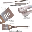 Bbq Tool Set, Stainless Steel, Aluminum. Fixed Price $32.54.