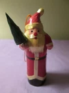 Vintage Santa Claus Christmas Ornament/match Holders Wicker Corn Husk Straw. Fixed Price $9.43.