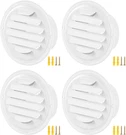 Round Soffit Vent Cover Louvered Grille Air House Flat Garage Exterior 4PCS. Fixed Price $18.95.