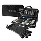 Barbecue Grill Tool Set - Stainless Steel Strong Durable Design Glove & B.... Fixed Price $106.25.