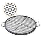 X-marks Pit Grill Grate, Round Cooking Heavy Duty Steel Campfire Bbq. Fixed Price $63.81.