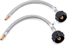 Gassaf 18INCH Rv Propane Pigtail Hose Stainless Steel Braid Connector With Type. Fixed Price $28.99.