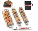 Grilling Set 3 Stainless Steel Kabob W/ Handle & Scrubber. Fixed Price $71.02.