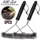 2PCS Grill Cleaning Brush 6" Heavy Duty Bbq Stainless Grate Cleaner. Fixed Price $13.59.
