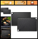 Ewfen Reversible Cast Iron Grill Griddle Pan 16.7X9.5 With Handles. Fixed Price $37.99.