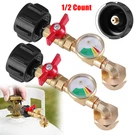 QCC1 Propane Refill Adapter W/ Gauge & On-off Valve For 1LB-40LB Grill Cylinders. Fixed Price $34.99.