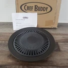 Chefmaster Black Stovetop Smokeless Indoor Barbecue Grill. Fixed Price $12.00.