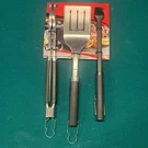 Weber 3PC Precision Grill Tool Set, Stainless Steel W/ Black Silicone Handles. Fixed Price $19.99.