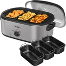 Sunvivi Electric Roaster Oven, With Removable 3-BIN Buffet Server, 20 Qt. Fixed Price $105.09.