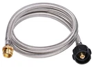 Dozyant Stainless Steel Braided Propane Adapter Hose 1 5FEET, Silver. Fixed Price $27.11.