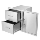Right-hinged Access & Double Drawer Combo For Outdoor Bbq Island Kitchen. Fixed Price $329.90.