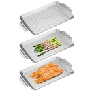 Best Onlyfire 3 Packs Rectangle Grill Baskets, Stainless Steel Vegetable Mini. Fixed Price $39.58.