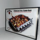 Jim Beam Stainless Steel Kabob Rack With Rotating Skewers. Fixed Price $50.00.