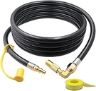 Monkemon 12FT Propane Quick Connect Hose Rv To Grill, Low 144 Inches, Black. Fixed Price $38.81.