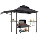 Vevor 8'X5' Bbq Grill Gazebo Canopy Shelter Tent Shelf & Awning Double-tiered. Fixed Price $155.99.