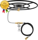 Natural Gas Fire Pit Burner Ring Installation Kit, Black Steel, 30-INCH. Fixed Price $170.99.