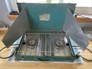 Vintage Bernzomatic Aqua Dual 2 Burner Propane Camp Cook Stove. Fixed Price $14.99.