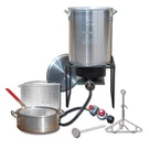 King Kooker Propane Outdoor Fry Boil Package With 2 Pots, Silver, One Size (1.... Fixed Price $99.70.