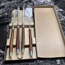 Olde Thompson Bbq Utensils Long Handle Fork Tongs Spatula New In Box. Fixed Price $34.99.
