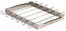Grillfinity Stainless Steel Gourmet Foldable Shish Kabob Rack With 6 Skewers. Fixed Price $24.80.
