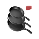 3-PIECE Cast Iron Skillet Set 6 IN+8 +10 Thanksgiving Kitche... Fas. Fixed Price $60.10.