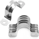 Uenhoy 50 Pcs 1-1/4" Stainless Steel Rigid Pipe Strap Clamps, M32 Two Hole. Fixed Price $18.92.