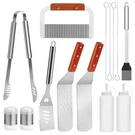 14X Griddle Utensil Tool Set Bbq Flat Top Grill Accessories Spatula Scraper Kit. Fixed Price $21.50.