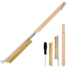 Aolso Pizza Oven Brush, 26" And Stainless Steel Scraper For Stone.... Fixed Price $20.87.