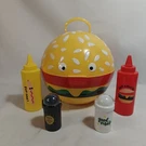 Sun Squad Hamburger Bbq Grill Condiment Picnic Caddy 10 Diameter Great Gift. Fixed Price $22.49.