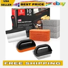 Meker Griddle Cleaning Kit For Blackstone 10PCS With Scraper Brush Pads. Fixed Price $32.28.