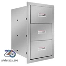 25" Garage/kitchen Stainless Steel Drawer Organizer Heavy Duty 3-TIER Rustproof. Fixed Price $111.77.