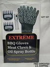 Bbq Grill Gloves With Meat Claws & Oil Mister Gift Set. Fixed Price $18.97.