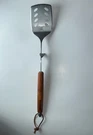 Brookstone Bbq Grill Spatula Stainless Steel Wood Handle Cat Cut Out Heavy Duty. Fixed Price $7.19.