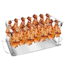 Drumstick Holder-chicken Leg Rack For Grill With Drip Tray, 14 Slots Durable .... Fixed Price $25.04.