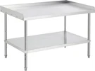 48"X30" Stainless Steel Prep Grill Tables Equipment W/removable Backsplash. Fixed Price $129.95.