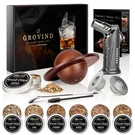 Grovind Whiskey Smoker Kit With Torch, 6 Wood Chip Flavors For Cocktails/bourbon. Fixed Price $43.41.