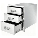 Triple Stainless Steel Bbq Drawers Outdoor Kitchen Island Grills. Fixed Price $143.65.