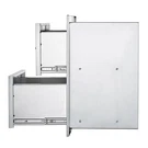 UIMOSO18"X15"OUTDOOR Kitchen /bbq Island Stainless Steel Double Storage Drawers. Fixed Price $113.99.