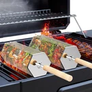 Rolling Grill Basket, Removable Wooden Handle, 304 Stainless Steel, Nesting. Fixed Price $39.06.