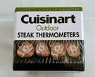 Cuisinart Outdoor Steak Thermometers Stainless Steel New Box Set Of 4. Fixed Price $5.95.