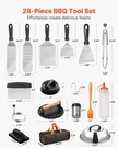 28PCS Griddle Accessories Kit, Flat Top Grill Accessory, Enlarged Spatula Gift. Fixed Price $60.11.