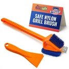 Citrusafe 3IN1 Nylon Grill Brush With Cookbox Scraper Made Non Metal.... Fixed Price $34.02.
