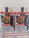 Mr Bar-b-q Cast Iron Fajita Skillet And Platter Set 06108Y. Of 2. Fixed Price $39.99.