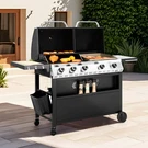 Bbq Grill Propane Gas Griddle And Combo W/porcelain-enameled Cast Iron. Fixed Price $541.49.