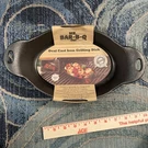 Oval Cast Iron Grilling Dish Mr Bar Q Pre Seasoned. Fixed Price $7.88.