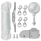 Nq Flagpole Hardware Repair Parts KIT,50 Feet Halyard ROPE+3" 3INCH, Silver. Fixed Price $43.99.