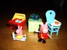 T15 Peppa Pig Cousin Baby Alexanders Visit Set Stroller High Chair Light-up Lamp. Fixed Price $52.00.